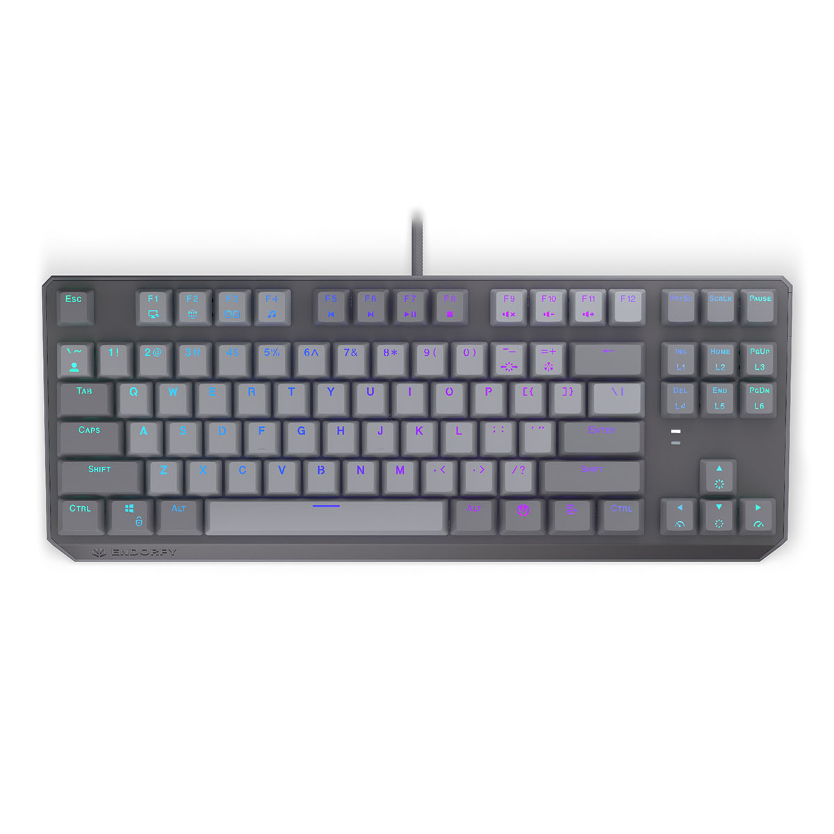 Endorfy Thock V2 Tkl Endorfy Red Switch Hotswap Argb İngilizce Mekanik Gaming Klavye (ey5a126) 1
