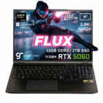 GameRaider FLUX GR16 AMD Ryzen 9-8940HX GeForce RTX 5060 8GB 115W 32GB DDR5 2TB SSD 16 inç 2.5K QHD+ 180Hz W11 Home Gaming Laptop - Çanta Hediyeli