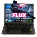GameRaider FLUX GR16 Intel Core i7-14650HX GeForce RTX 5060 8GB 115W 16GB DDR5 1TB SSD 16 inç 2.5K QHD+ 180Hz W11 Home Gaming Laptop - Çanta Hediyeli