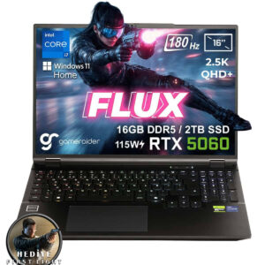 Gameraider Flux Gr16 Intel Core I7 14650hx Geforce Rtx 5060 8gb 115w 16gb Ddr5 2tb Ssd 16 Inç 2.5k Qhd+ 180hz W11 Home Gaming Laptop Çanta Hediyeli 007 First Light Hediyeli 1