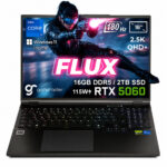 GameRaider FLUX GR16 Intel Core i7-14650HX GeForce RTX 5060 8GB 115W 16GB DDR5 2TB SSD 16 inç 2.5K QHD+ 180Hz W11 Home Gaming Laptop - Çanta Hediyeli