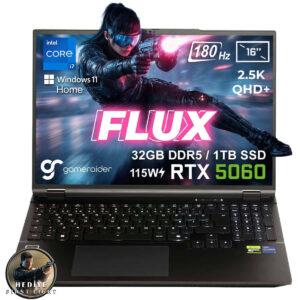 Gameraider Flux Gr16 Intel Core I7 14650hx Geforce Rtx 5060 8gb 115w 32gb Ddr5 1tb Ssd 16 Inç 2.5k Qhd+ 180hz W11 Home Gaming Laptop Çanta Hediyeli 007 First Light Hediyeli 1