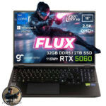 GameRaider FLUX GR16 Intel Core i7-14650HX GeForce RTX 5060 8GB 115W 32GB DDR5 2TB SSD 16 inç 2.5K QHD+ 180Hz W11 Home Gaming Laptop - Çanta Hediyeli  - 007 First Light Hediyeli