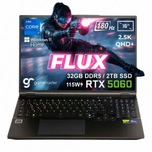 Gameraider Flux Gr16 Intel Core I7 14650hx Geforce Rtx 5060 8gb 115w 32gb Ddr5 2tb Ssd 16 Inç 2.5k Qhd+ 180hz W11 Home Gaming Laptop Çanta Hediyeli 1