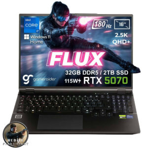 Gameraider Flux Gr16 Intel Core I7 14650hx Geforce Rtx 5070 8gb 115w 32gb Ddr5 2tb Ssd 16 Inç 2.5k Qhd+ 180hz W11 Home Gaming Laptop Çanta Hediyeli 007 First Light Hediyeli 1
