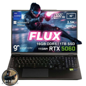 Gameraider Flux Gr16 Intel Core I9 14900hx Geforce Rtx 5060 8gb 115w 16gb Ddr5 1tb Ssd 16 Inç 2.5k Qhd+ 300hz W11 Home Gaming Laptop Çanta Hediyeli 007 First Light Hediyeli 1