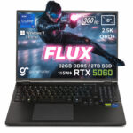 GameRaider FLUX GR16 Intel Core i9-14900HX GeForce RTX 5060 8GB 115W  32GB DDR5 2TB SSD 16 inç 2.5K QHD+ 300Hz W11 Home Gaming Laptop - Çanta Hediyeli