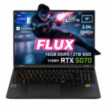 GameRaider FLUX GR16 Intel Core i9-14900HX GeForce RTX 5070 8GB 115W 16GB DDR5 2TB SSD 16 inç 2.5K QHD+ 300Hz W11 Home Gaming Laptop - Çanta Hediyeli
