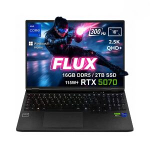 Gameraider Flux Gr16 Intel Core I9 14900hx Geforce Rtx 5070 8gb 115w 16gb Ddr5 2tb Ssd16 Inc 2 5k Qhd 300hz Freedos Gaming Laptop Canta Hediyeli Control Resonant Hediyeli 1