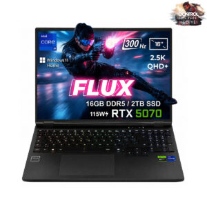 Gameraider Flux Gr16 Intel Core I9 14900hx Geforce Rtx 5070 8gb 115w 16gb Ddr5 2tb Ssd16 Inç 2.5k Qhd+ 300hz Freedos Gaming Laptop Çanta Hediyeli Control Resonant Hediyeli 1
