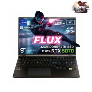 Gameraider Flux Gr16 Intel Core I9 14900hx Geforce Rtx 5070 8gb 115w 32gb Ddr5 2tb Ssd 16 Inç 2.5k Qhd+ 300hz W11 Home Gaming Laptop Çanta Hediyeli Control Resonant Hediyeli 1