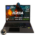 Gameraider Ignia Gr16 Intel Core I9 14900hx Geforce Rtx 5070ti 12gb 140w 16gb Ddr5 1tb Ssd 16 Inç 2.5k Qhd+ 300hz Freedos Gaming Laptop Çanta Hediyeli 007 First Light Hediyeli