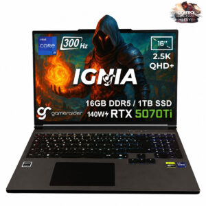Gameraider Ignia Gr16 Intel Core I9 14900hx Geforce Rtx 5070ti 12gb 140w 16gb Ddr5 1tb Ssd 16 Inç 2.5k Qhd+ 300hz Freedos Gaming Laptop Çanta Hediyeli Control Resonant Hediyeli 1