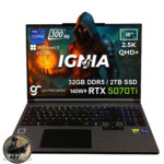 GameRaider IGNIA GR16 Intel Core i9-14900HX GeForce RTX 5070Ti 12GB 140W 32GB DDR5 2TB SSD 16 inç  2.5K QHD+ 300Hz W11 Home Gaming Laptop - Çanta Hediyeli - 007 First Light Hediyeli