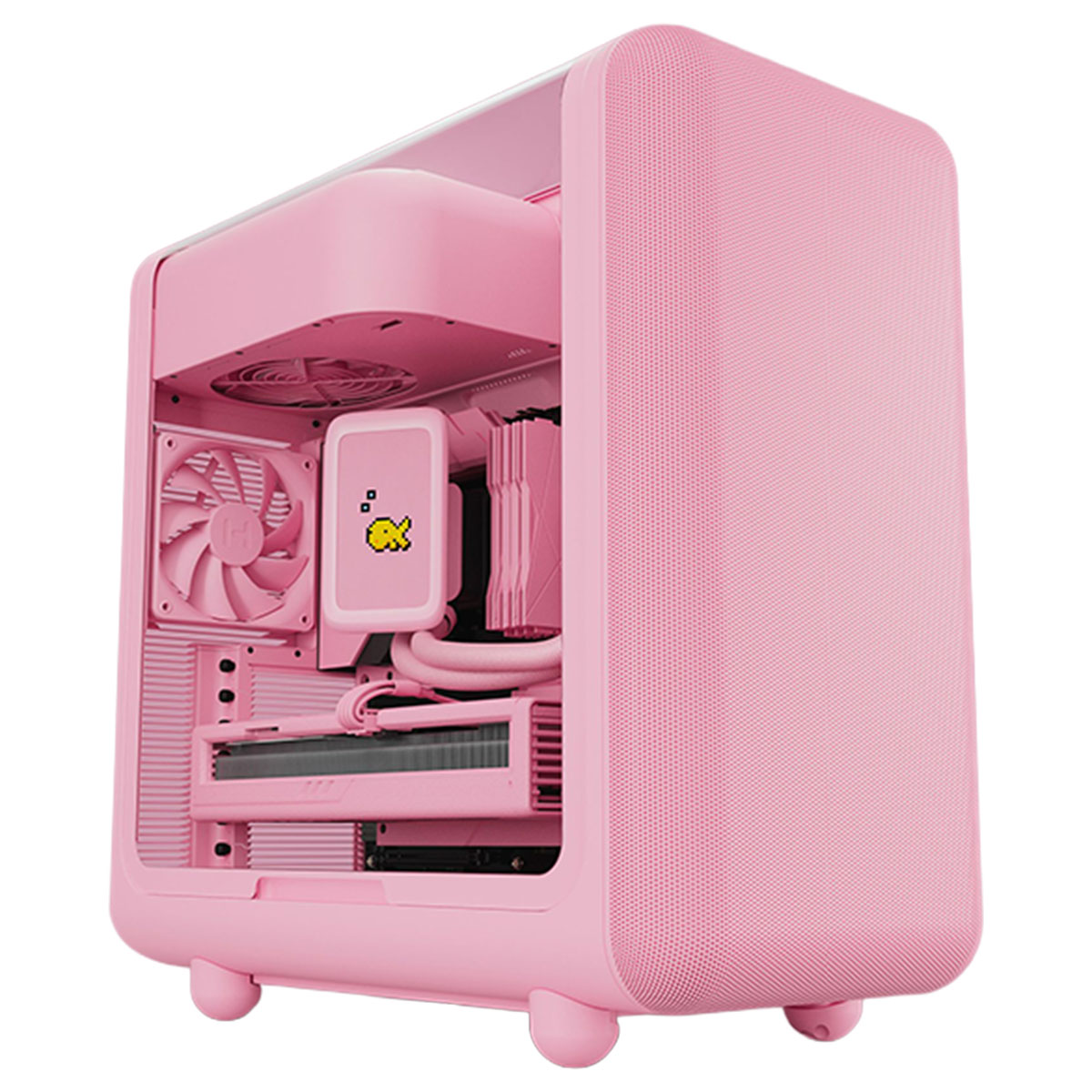 HYTE X50 Strawberry Milk Temperli Cam Gaming Kasa - Gaming.Gen.TR