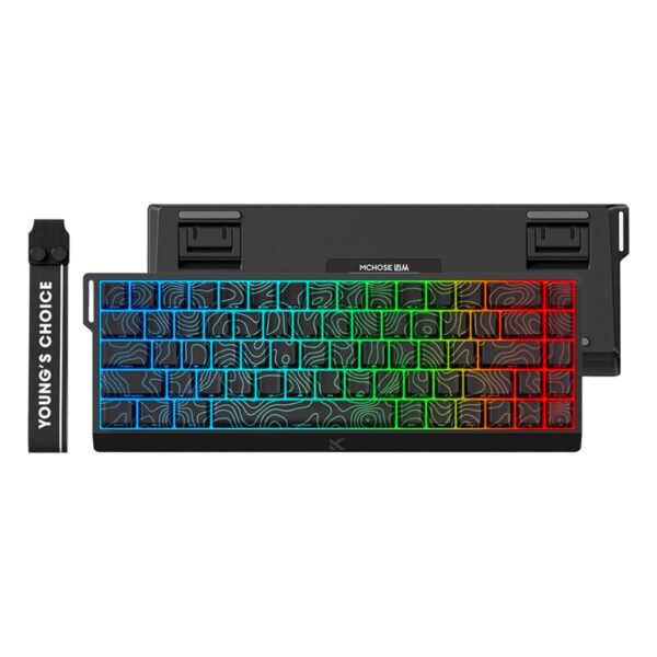 Renkli LED Işıklandırmalı RGB oyuncu klavyesi, masaüstü oyun ve bilgisayar kullanıcıları için uygun, ergonomik tasarım ve yüksek performans sağlar.