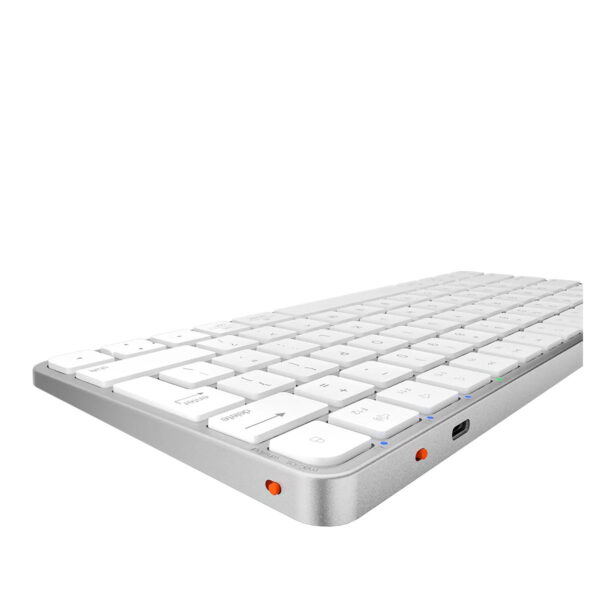 Meetion Ikey K210 Silver White Kablosuz Mac Uyumlu İngilizce Klavye 5