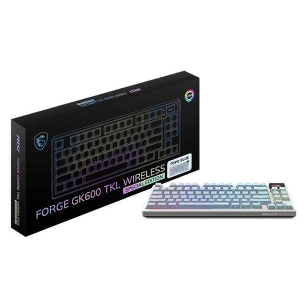 Msİ Forge Gk600 Tkl Wireless Topo White Gaming Klavye 5