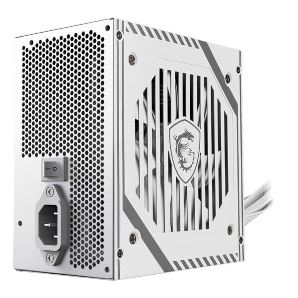 Yüksek verimli ve dayanıklı gaming güç kaynağı, MSI logosu ve şık tasarımıyla bilgisayar oyunu deneyimini güçlendirmek için ideal.