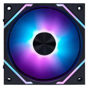 Oyun ve bilgisayar sistemleri için RGB aydınlatmalı yüksek performanslı soğutucu fan. Masaüstü ve oyun bilgisayarları için şık tasarım ve parlak renk efektleri.