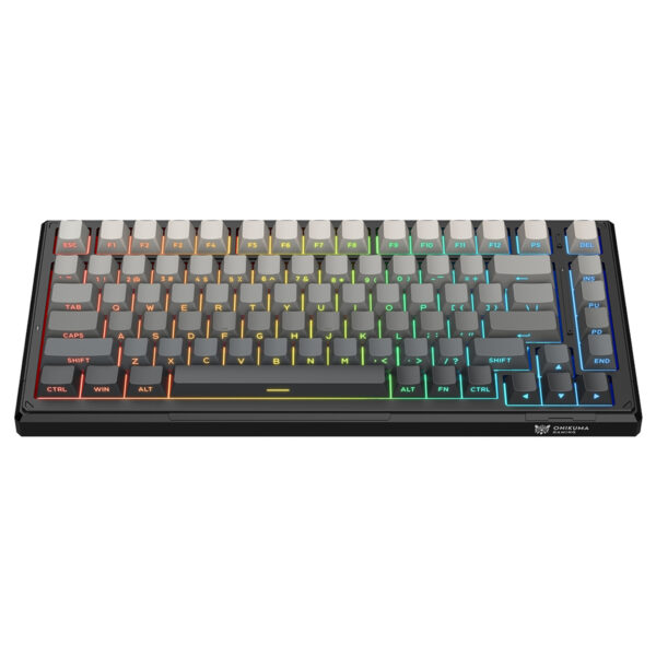Onikuma G83 Gradient Gray Black Outemu Customized Linear Switch Hotswap Rgb Kablosuz Ingilizce Mekanik Gaming Klavye 1
