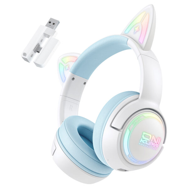 Onikuma Gt838 Blue Rgb Kablosuz Gaming Kulaklik 5