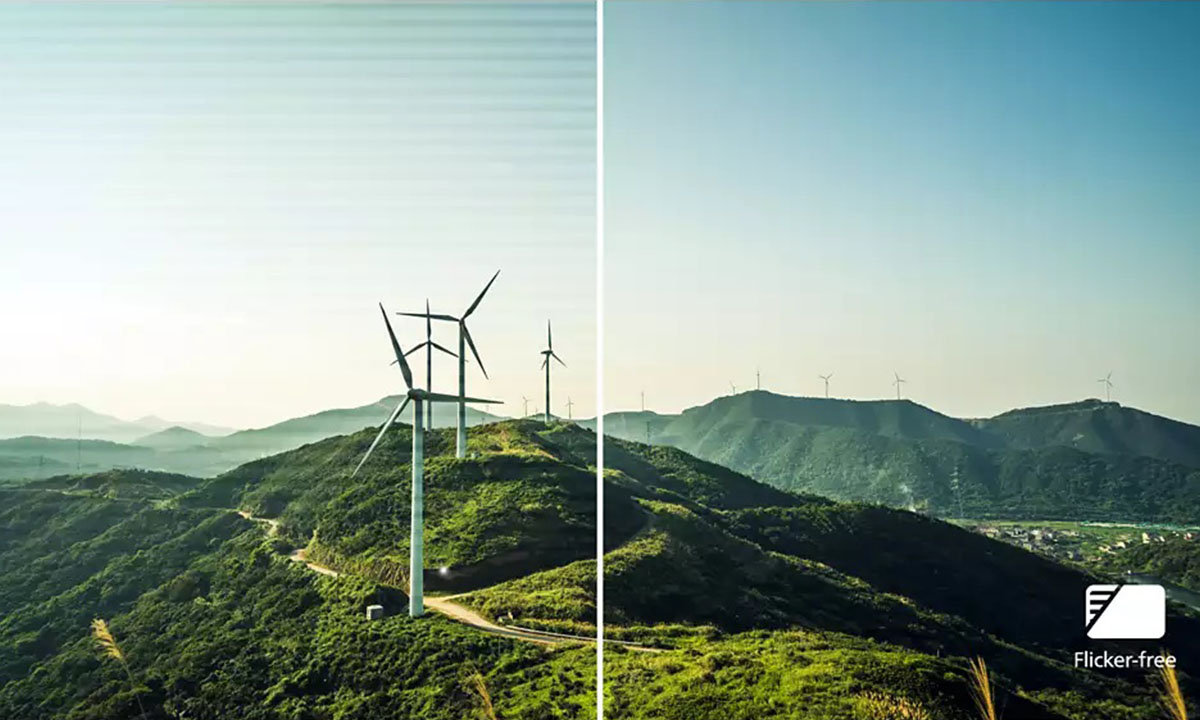 Flicker-free teknolojisiyle gözleriniz daha az yorulur