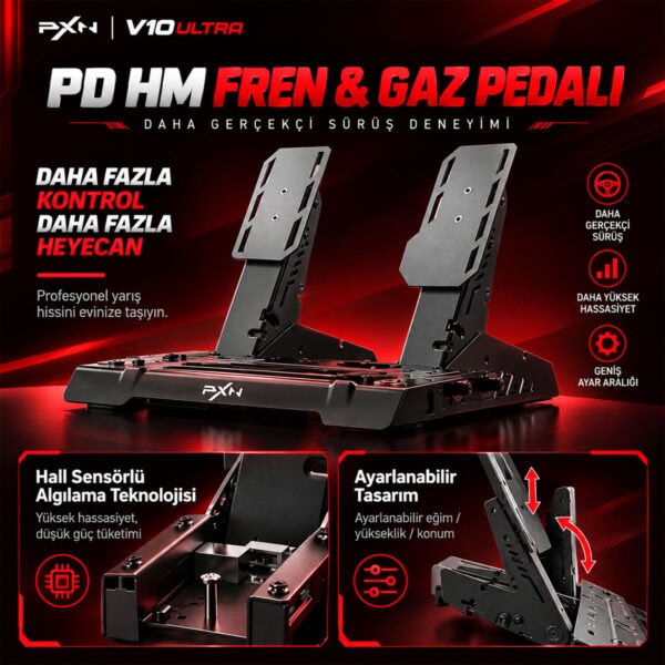 Pxn V10 Ultra Pc Xbox Oneseries Ps4 Uyumlu Direksiyon Seti 5