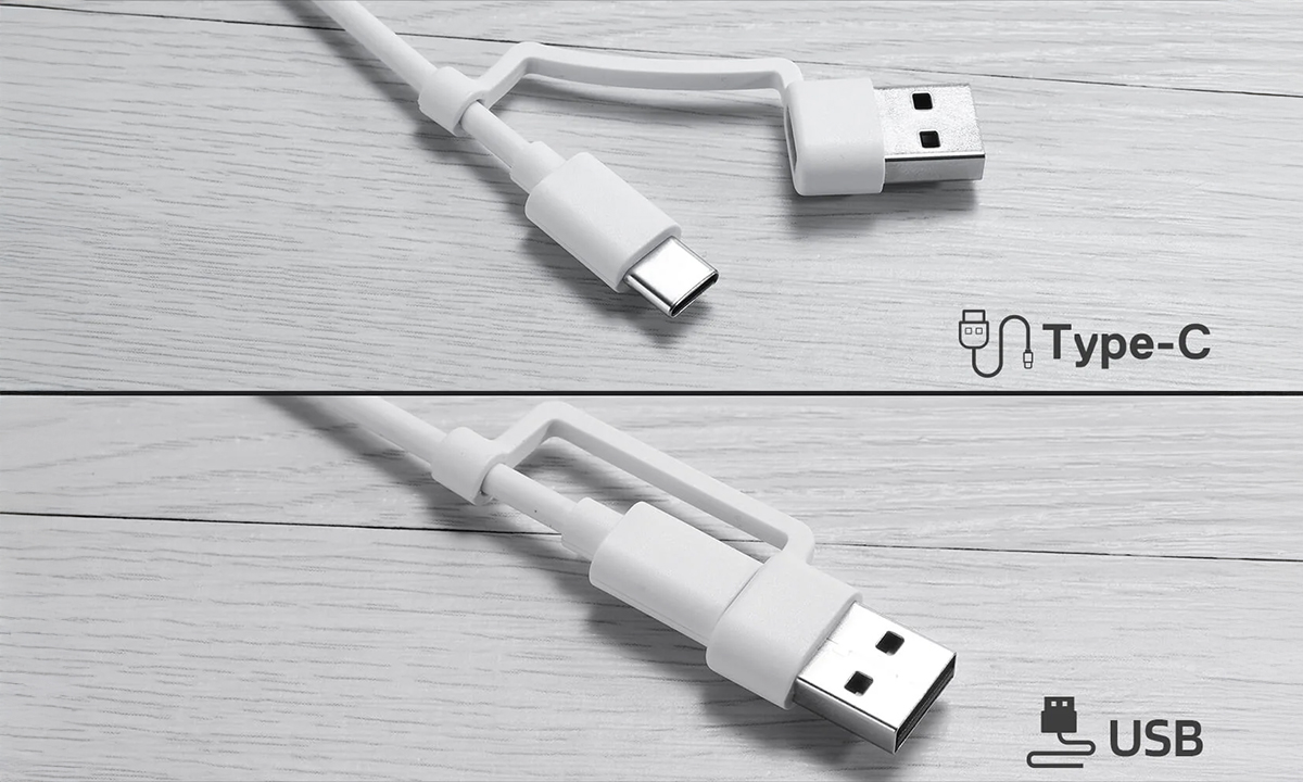 USB-C ve USB-A Bir Arada