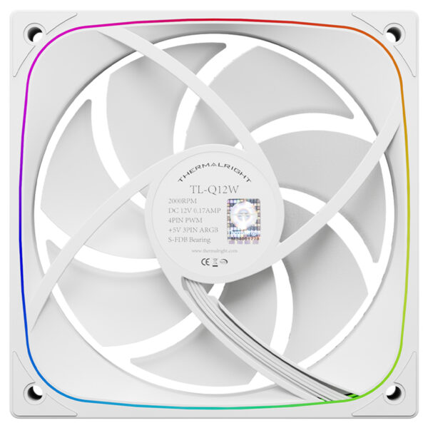 Thermalright Tl Q12w Beyaz Argb 120mm Kasa Fani 4