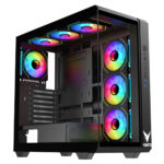 VENTO VG4302FA 4x120mm ARGB Fan Temperli Cam USB 3.0 VITA GM 1000W 80+ Gold Mid Tower E-ATX Gaming Kasa