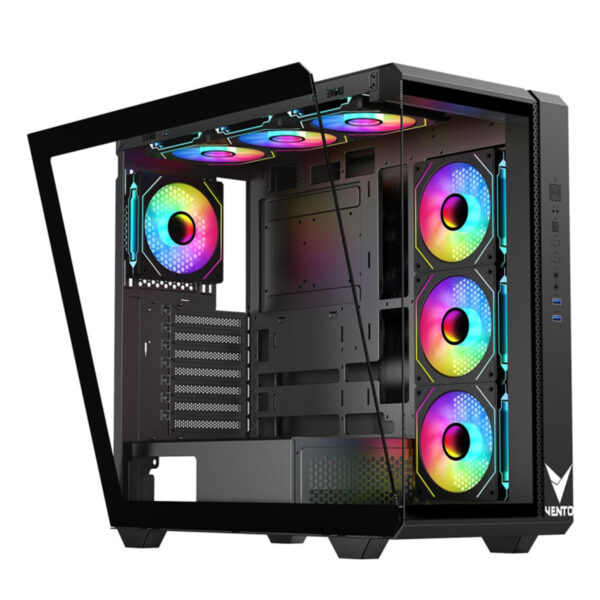 Vento Vg4302fa 4x120mm Argb Fan Temperli Cam Usb 3.0 Vita Gm 1000w 80+ Gold Mid Tower E Atx Gaming Kasa 4