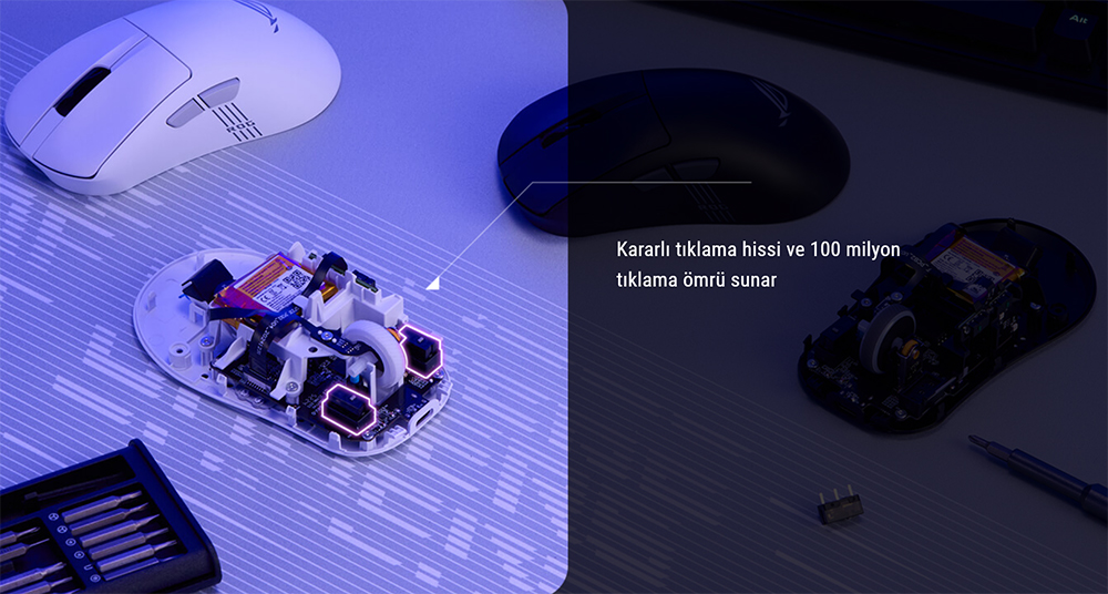 ASUS ROG Keris II Origin Beyaz Gaming Mouse H13