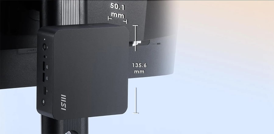 MSI CUBI NUC AI+ 2MG-001EU Mini Bilgisayar H19