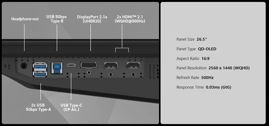 MSI MPG 271QR QD-OLED X50 Gaming Monitör H30