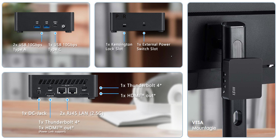 MSI CUBI NUC AI 1UMG-062EU Beyaz Mini Bilgisayar H31