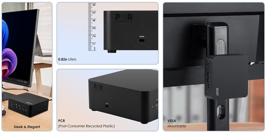 MSI CUBI NUC AI+ 2MG-001EU Mini Bilgisayar H4