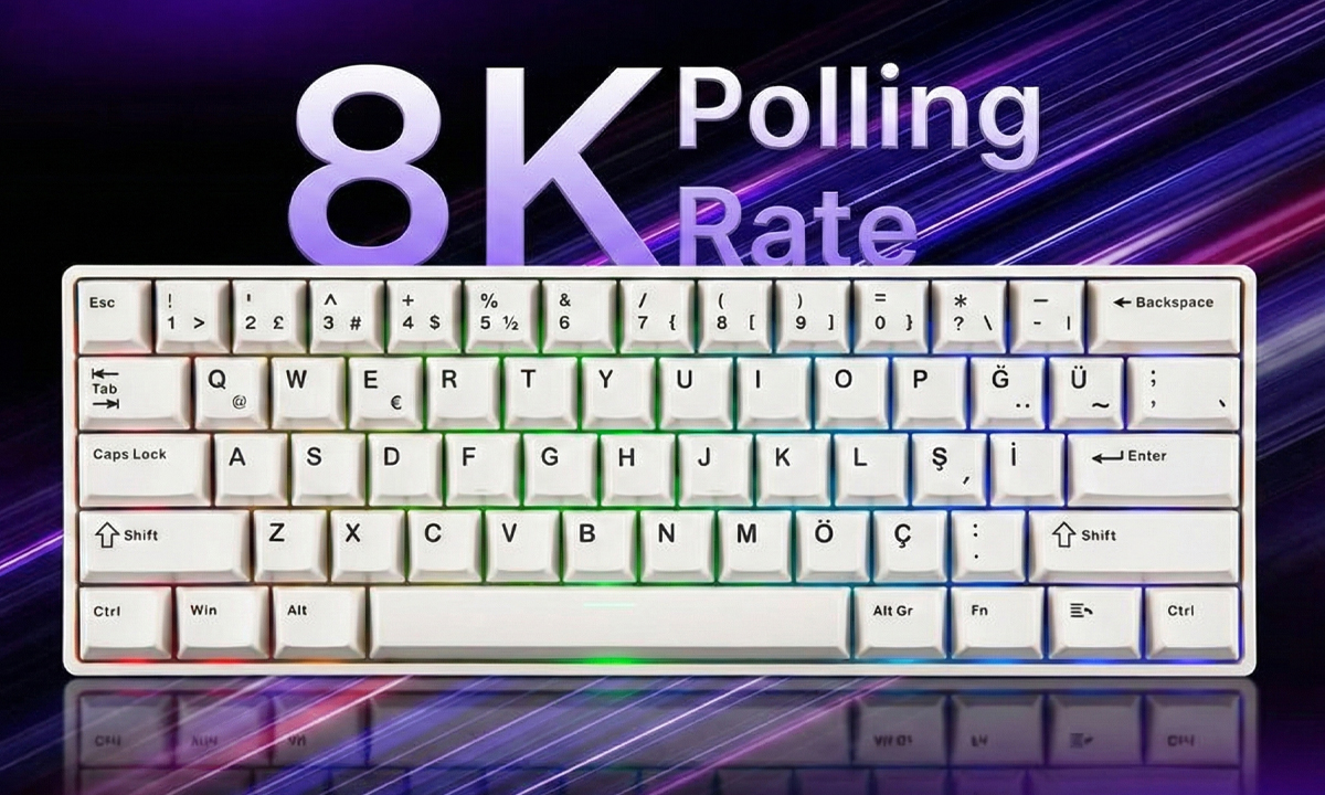 AKKO MONSGEEK FUN60 Max White Gaming Klavye H01