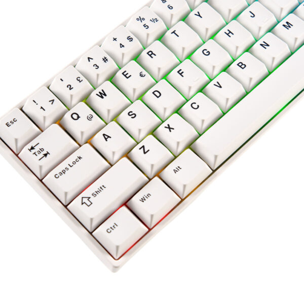 Akko Monsgeek Fun60 Max White Hall Effect Glare Manyetik Switch Rgb Kablosuz Hotswap Türkçe Mekanik Gaming Klavye 3