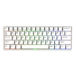 Akko Monsgeek Fun60 Pro White Hall Effect Glare Manyetik Switch Rgb Kablosuz Hotswap Türkçe Mekanik Gaming Klavye 1