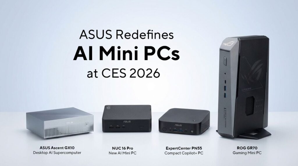 Asus Ces 2026da Ultra Kucuk Form Faktorlu Pcleri Tanitti Mini Pclerde Yeni Donem Basliyor