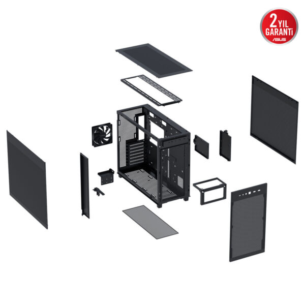 Asus Prime Ap303 Siyah Mesh Panel 1x120m Fan Usb 3.2 Mid Tower Atx Gaming Kasa 14