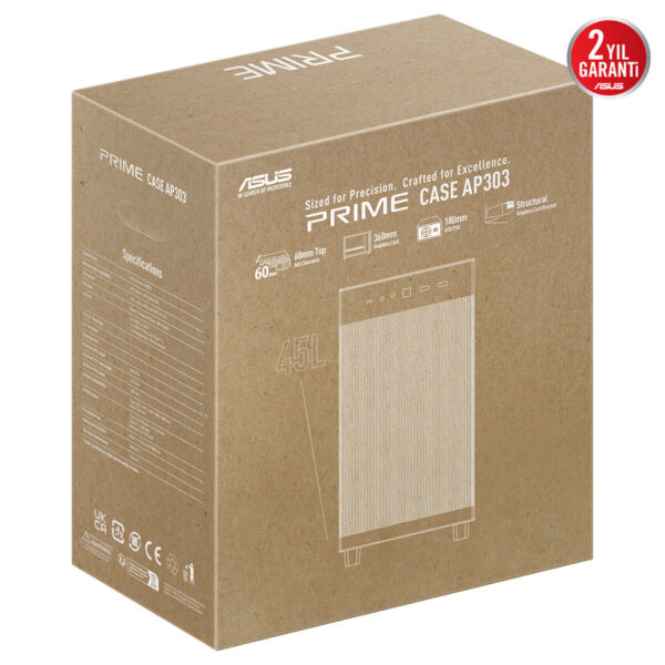 Asus Prime Ap303 Siyah Mesh Panel 1x120m Fan Usb 3.2 Mid Tower Atx Gaming Kasa 15