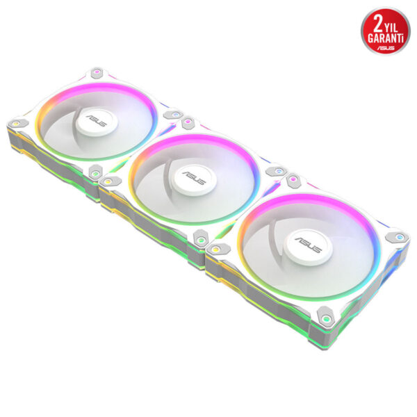 Asus Prime Mr120 Argb 120mm Beyaz 3’lü Kasa Fanı 3