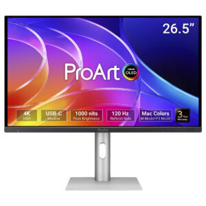 Asus Proart Display Oled Pa279cdv 26.5 Inç 120hz 0.1ms 4k Uhd Adaptive Sync Qd Oled Pivot Monitör 1