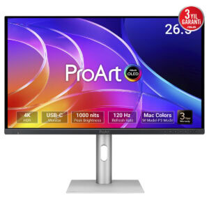 Asus Proart Display Oled Pa279cdv 26.5 Inç 120hz 0.1ms 4k Uhd Adaptive Sync Qd Oled Pivot Monitör 2