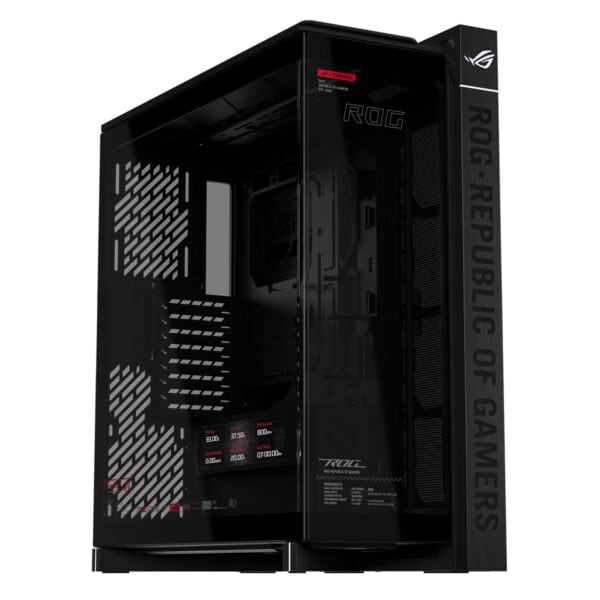 ASUS ROG Cronox Panaromik Temperli Cam LCD Ekranlı Full Tower E-ATX ...