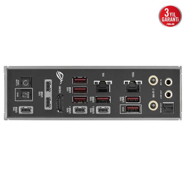 Asus Rog Crosshair X870e Dark Hero 9600mhz (oc) Ddr5 Soket Am5 M.2 Hdmi Usb4 Atx Anakart 12