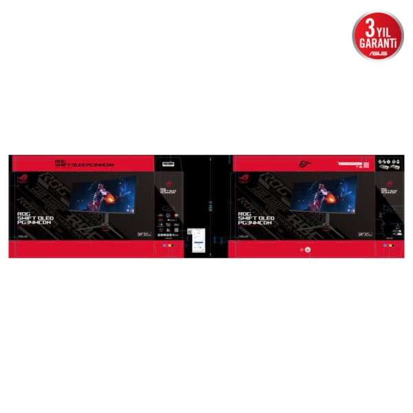ASUS ROG Swift OLED PG34WCDN 34 inç 360Hz OLED oyun monitörü, kavisli tasarımı ve yüksek yenileme hızıyla üstün oyun deneyimi sağlar. QD-OLED ekran teknolojisi ve UWQHD çözünürlük ile canlı ve net gör.