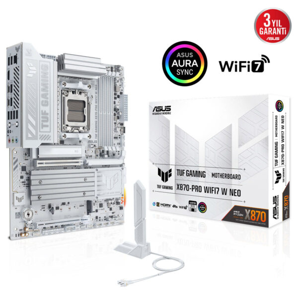 Asus Tuf Gaming X870 Pro Wifi7 W Neo 9600mhz (oc) Ddr5 Soket Am5 M.2 Hdmi Usb4 Atx Anakart 2